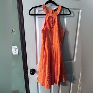 Bright orange summer dress